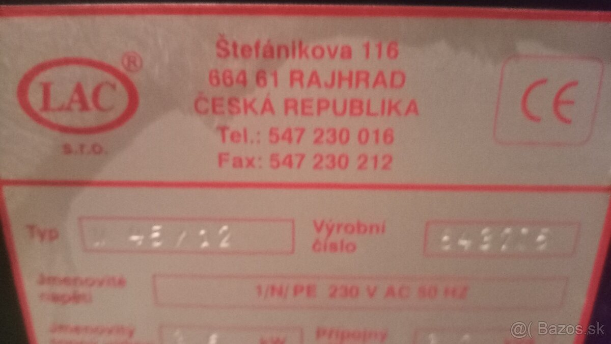 Keramická pec LAC M 45/12 230V - 4