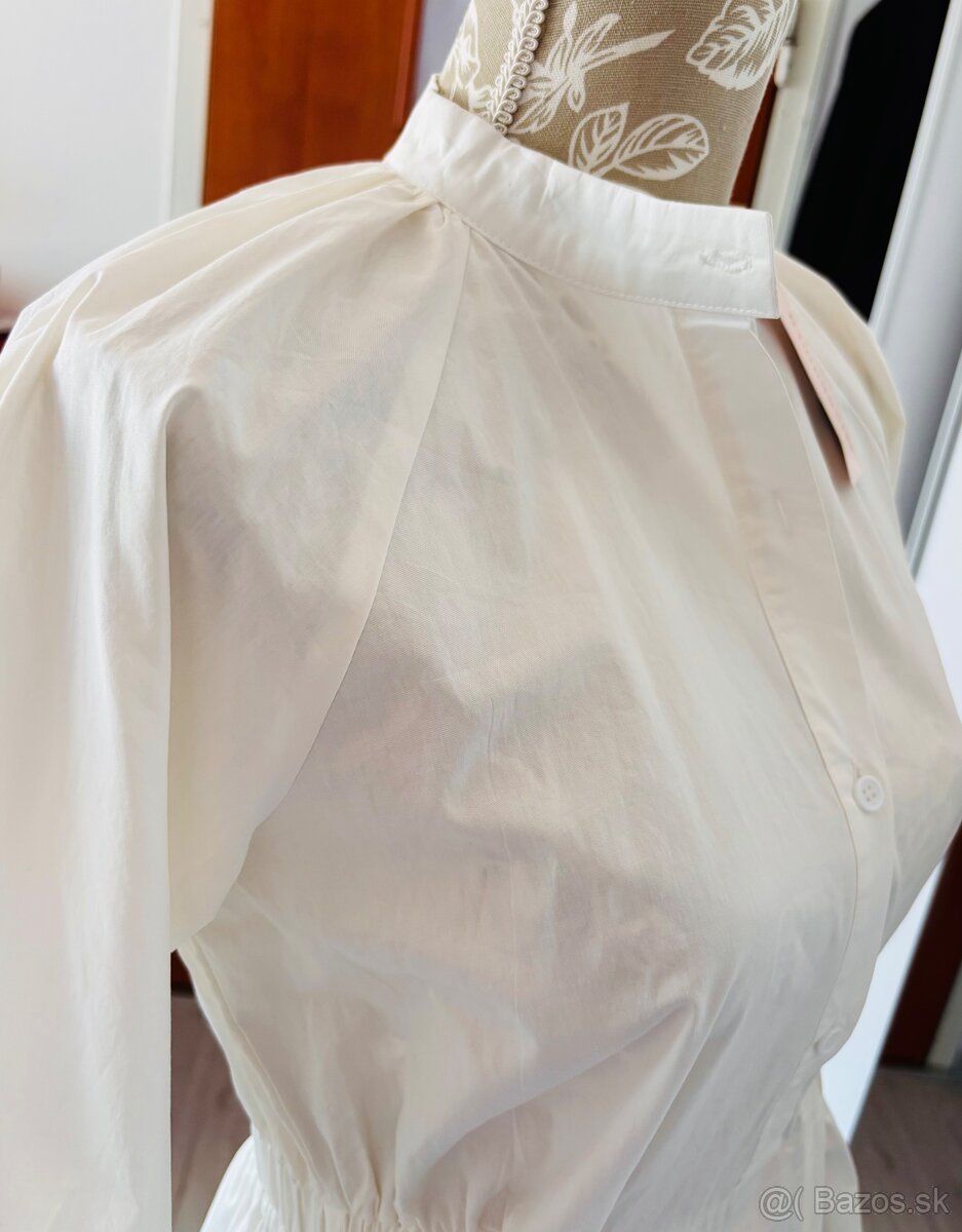 Biele košeľové šaty Missguided - 4