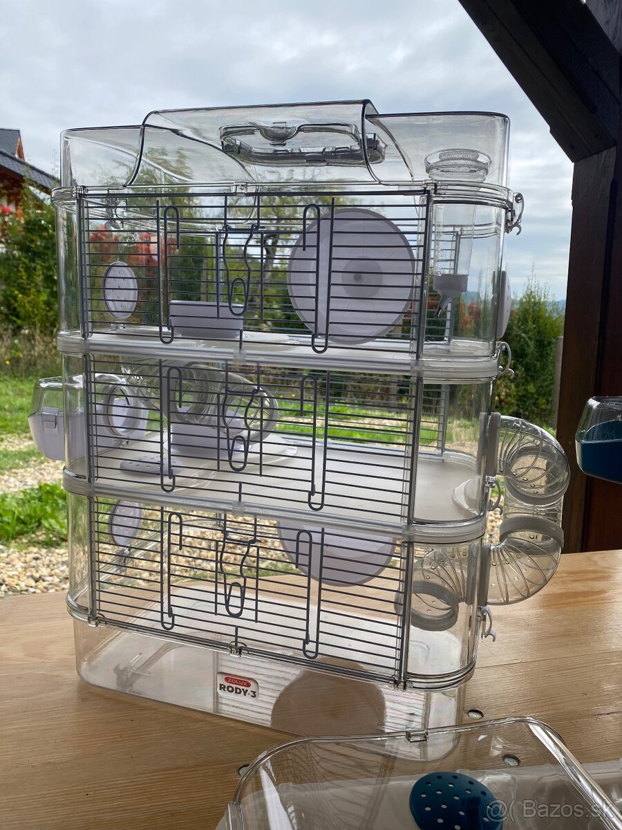 Predám klietky pre škrečky – Zolux Rody 3 - 4