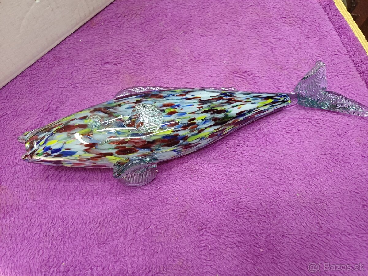 Predám starožitnu sklenenú rybu - 4