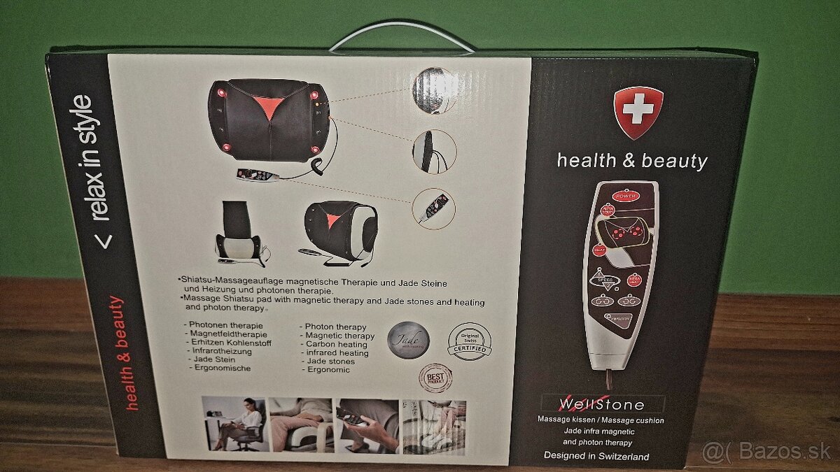 masážny roller shiatsu prístroj WELLSTONE 6v1 - 4