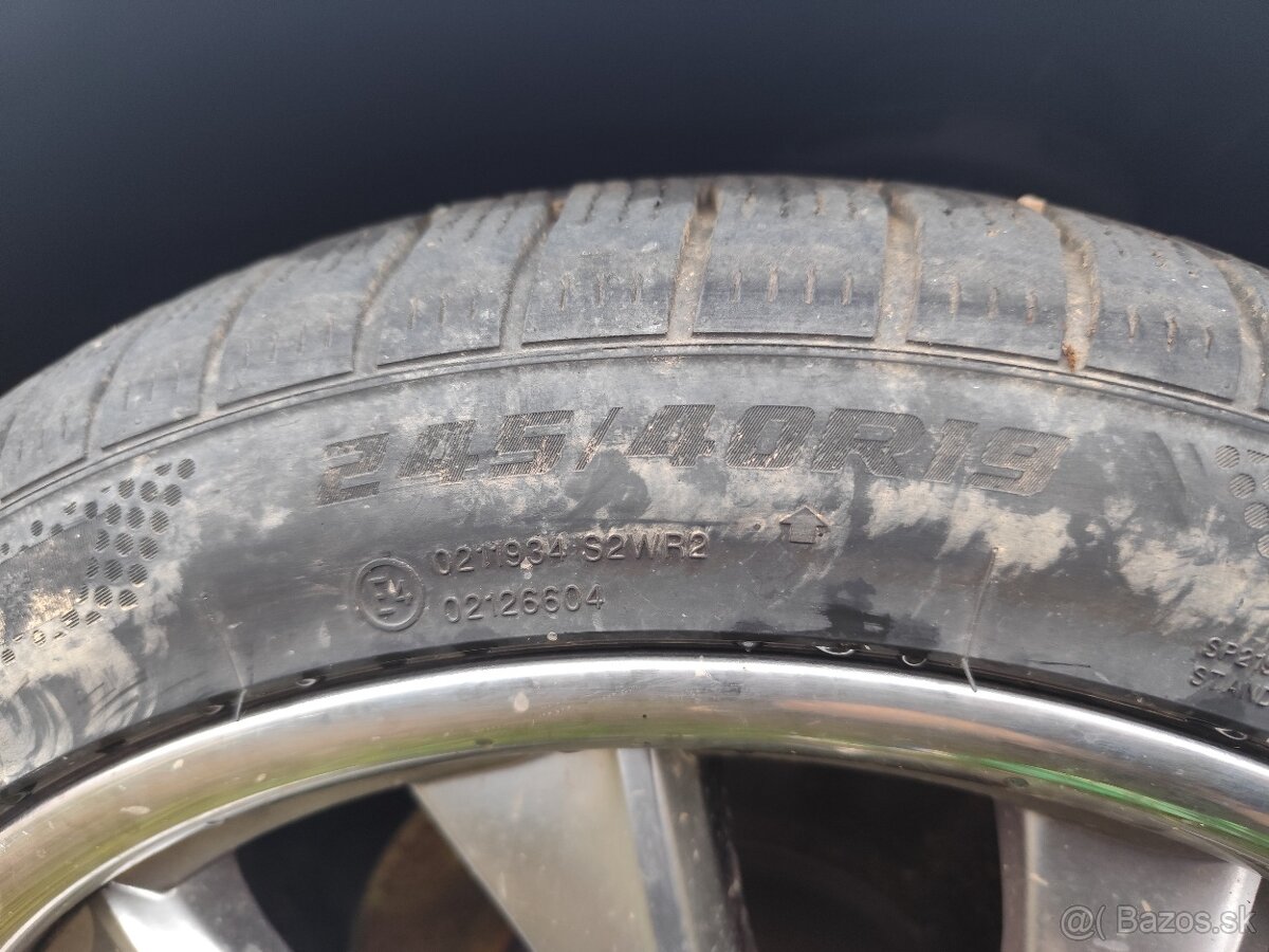 Predám alu disky obuté na zymných pneu - 4