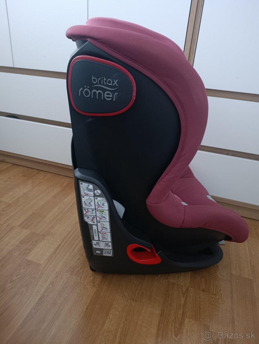 Autosedačka Britax Romer King II Black fire red - 4