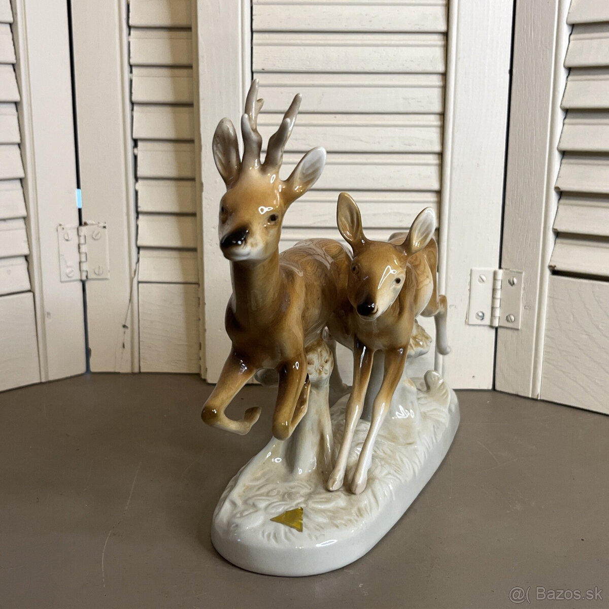 Porcelanová soška royal dux srnky - 4