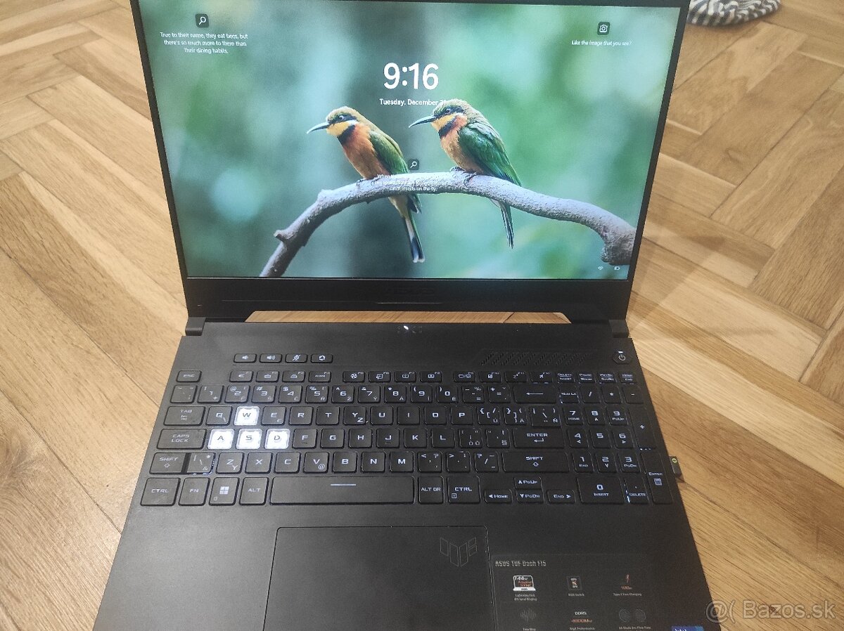 Asus TUF Dash F15 FX517ZM i7-12650H RTX 3060 144Hz 16GB DDR5 - 4