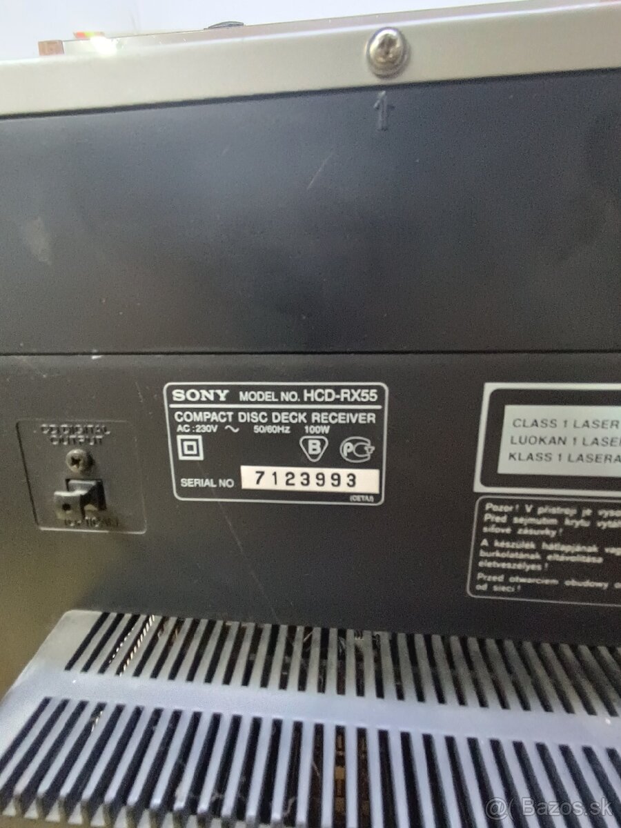 Predám Hifi systém Sony RX55 - 4
