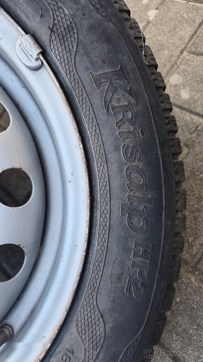 Predám zimné pneumatiky s diskami 185/65 R15 - 4