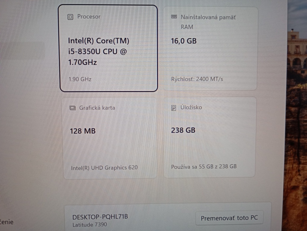 Dell Latitude 7390, Intel core i5 ,16gb ram,dotykový displej - 4