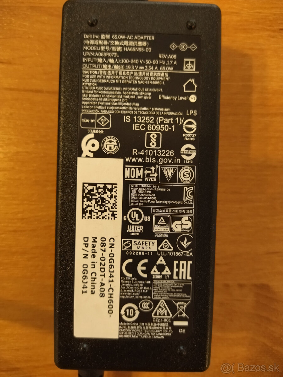 Adaptér Dell 19,5 V, 3,34 A, 65 W - 4