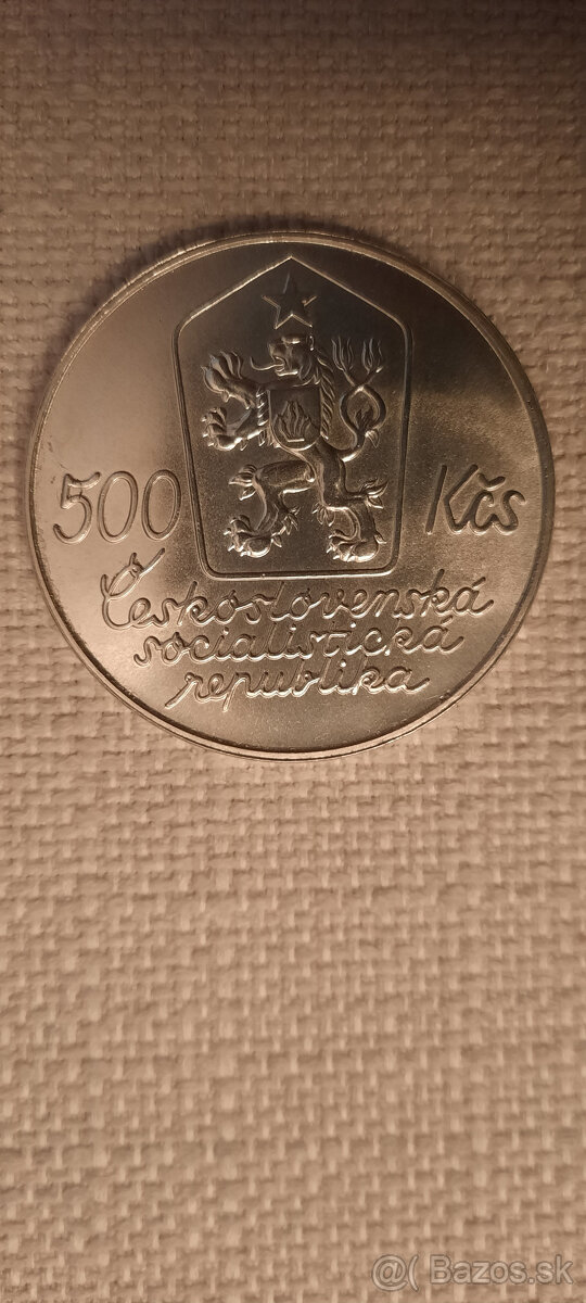 Predám (vymením) čs. striebornú mincu - 500 Kčs Josef Lada - 4