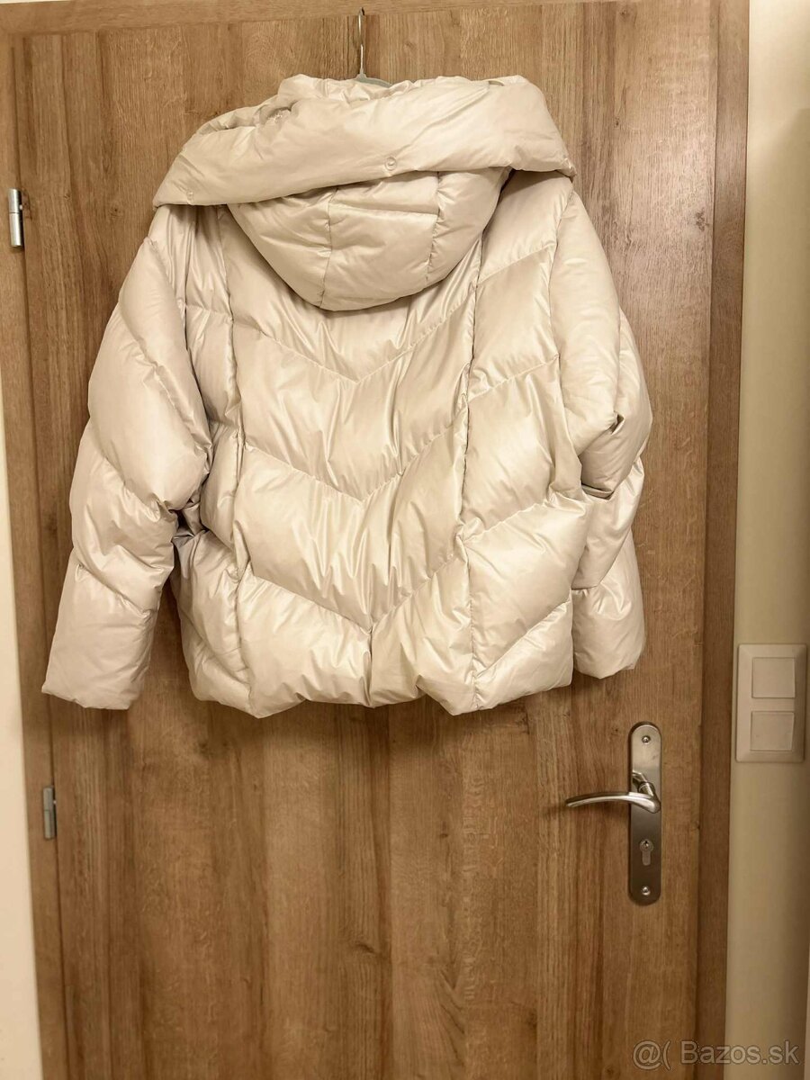 Bunda páperová s kožušinou - 4