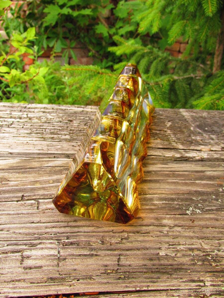 Stará zberateľská sklenená váza - Oldrich Lipský - 4
