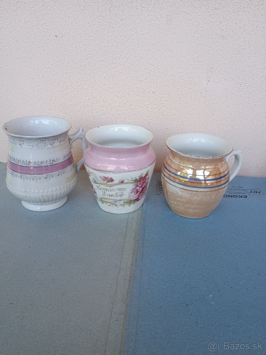 Starožitné šálky a porcelanový kalamár - 4