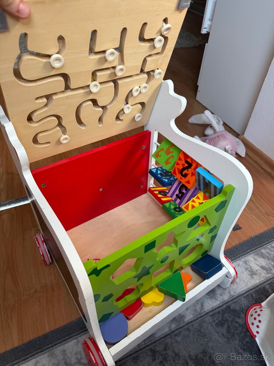 Detské drevené Chodítko multifunkčné - 4