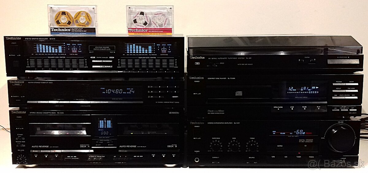 Zostava TECHNICS M02 gramo,equalizer,tuner,CD,deck,zosilnov. - 4