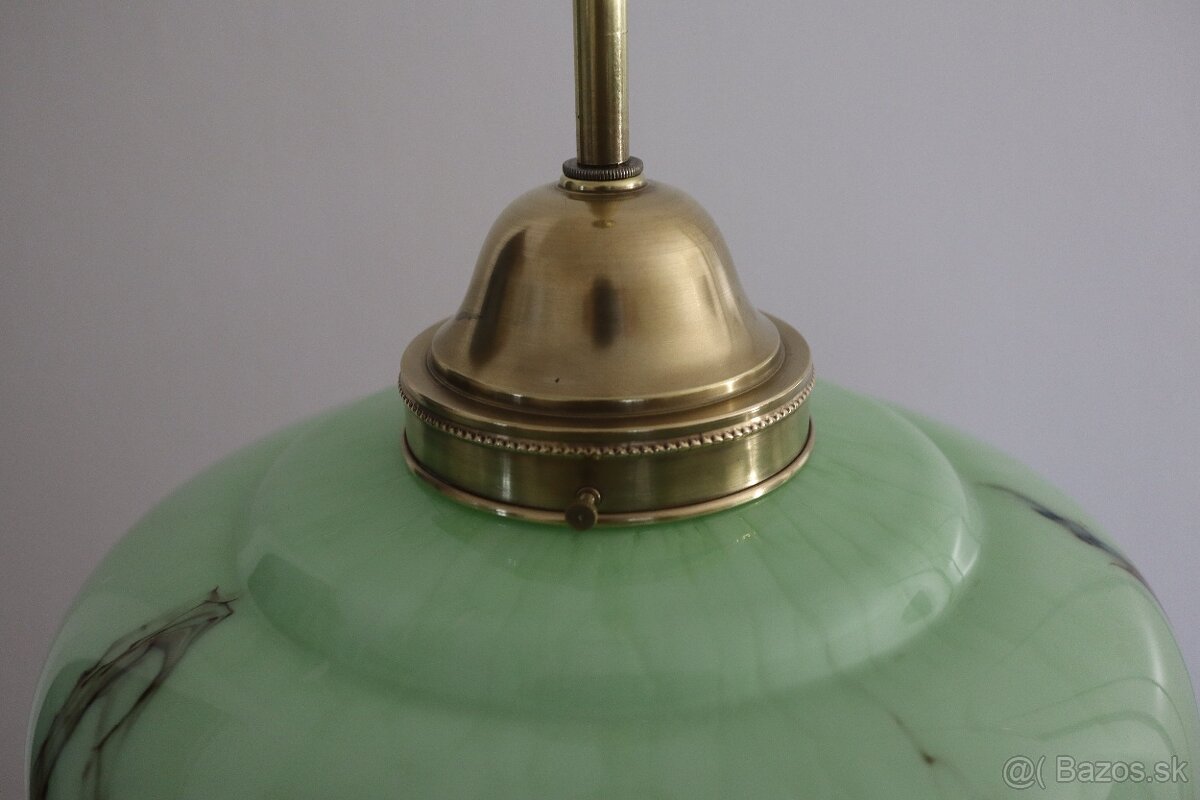 Starožitný mosadzný luster. - 4