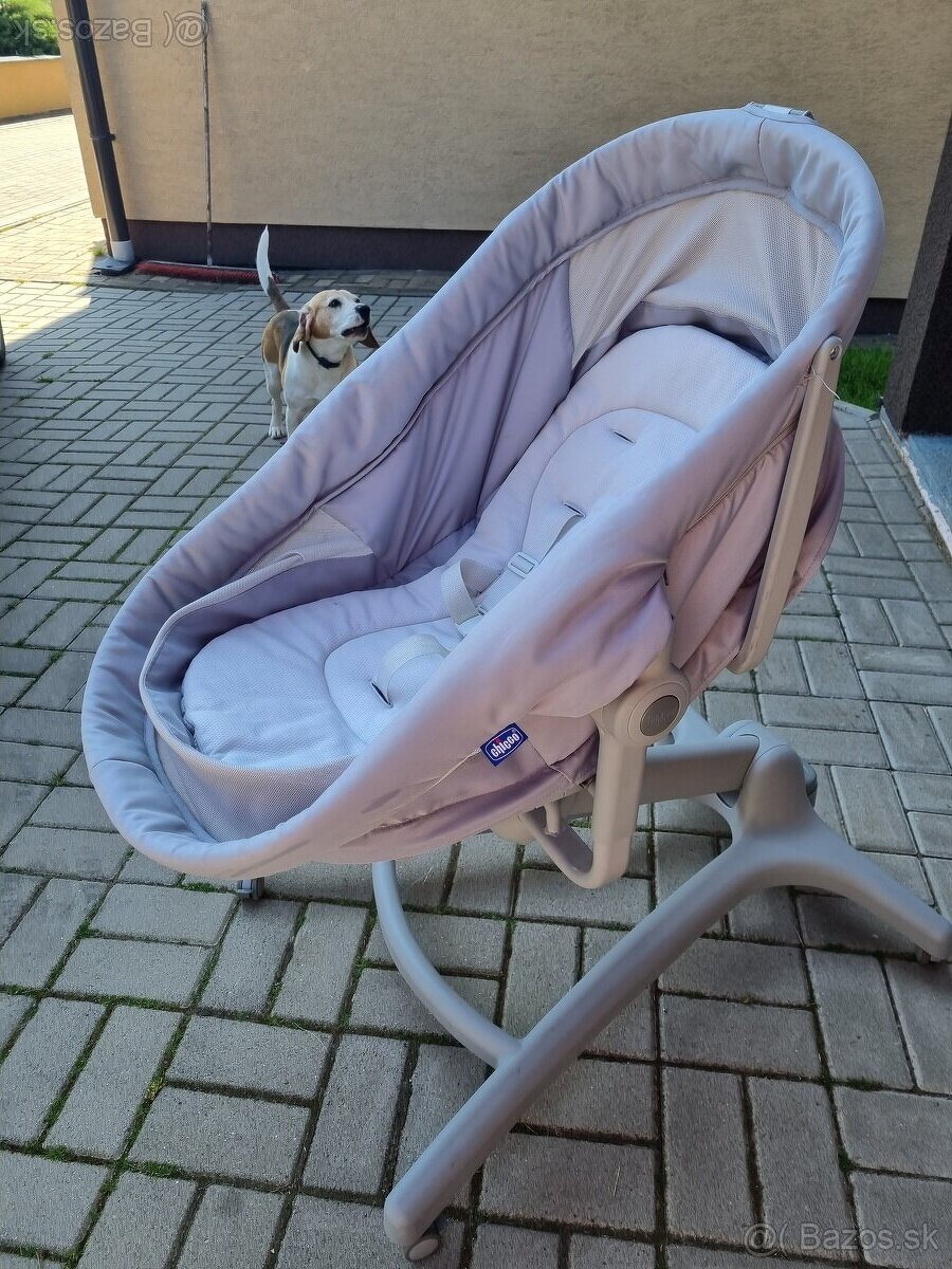 chicco polohovateľná postieľka/kresielko/stolička - 4