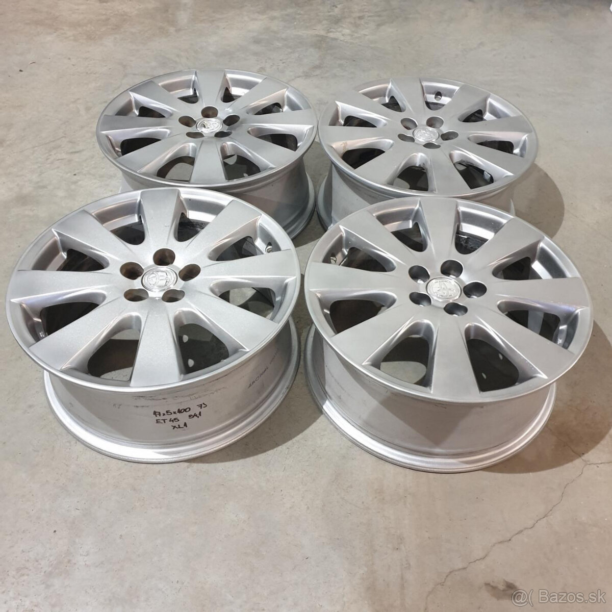 Hliníkové Toyota disky 5x100 R17 7J ET45 - 4