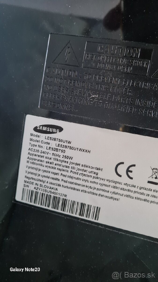Predám tv Samsung LE52B750U1W - 4