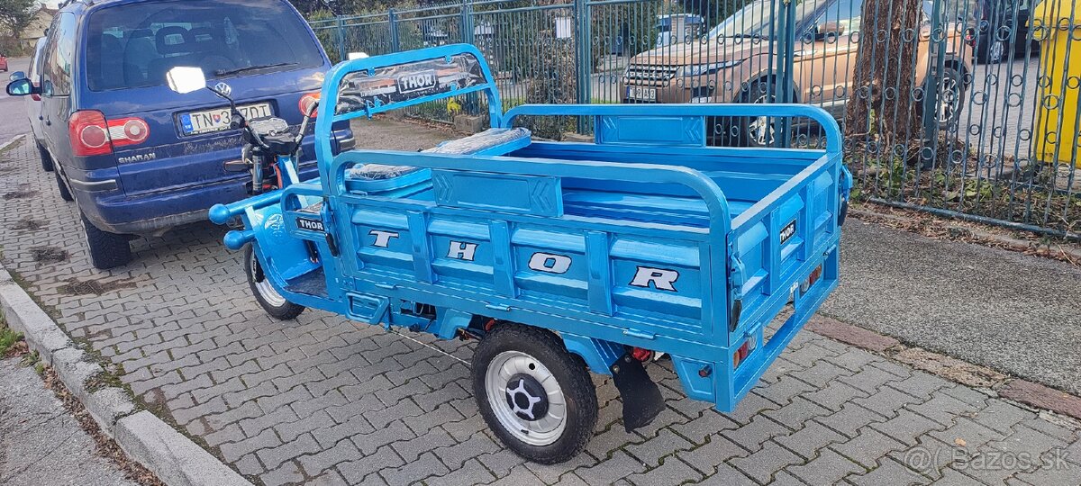 Elektrická pracovná trojkolka s vyklápacou korbou - 4