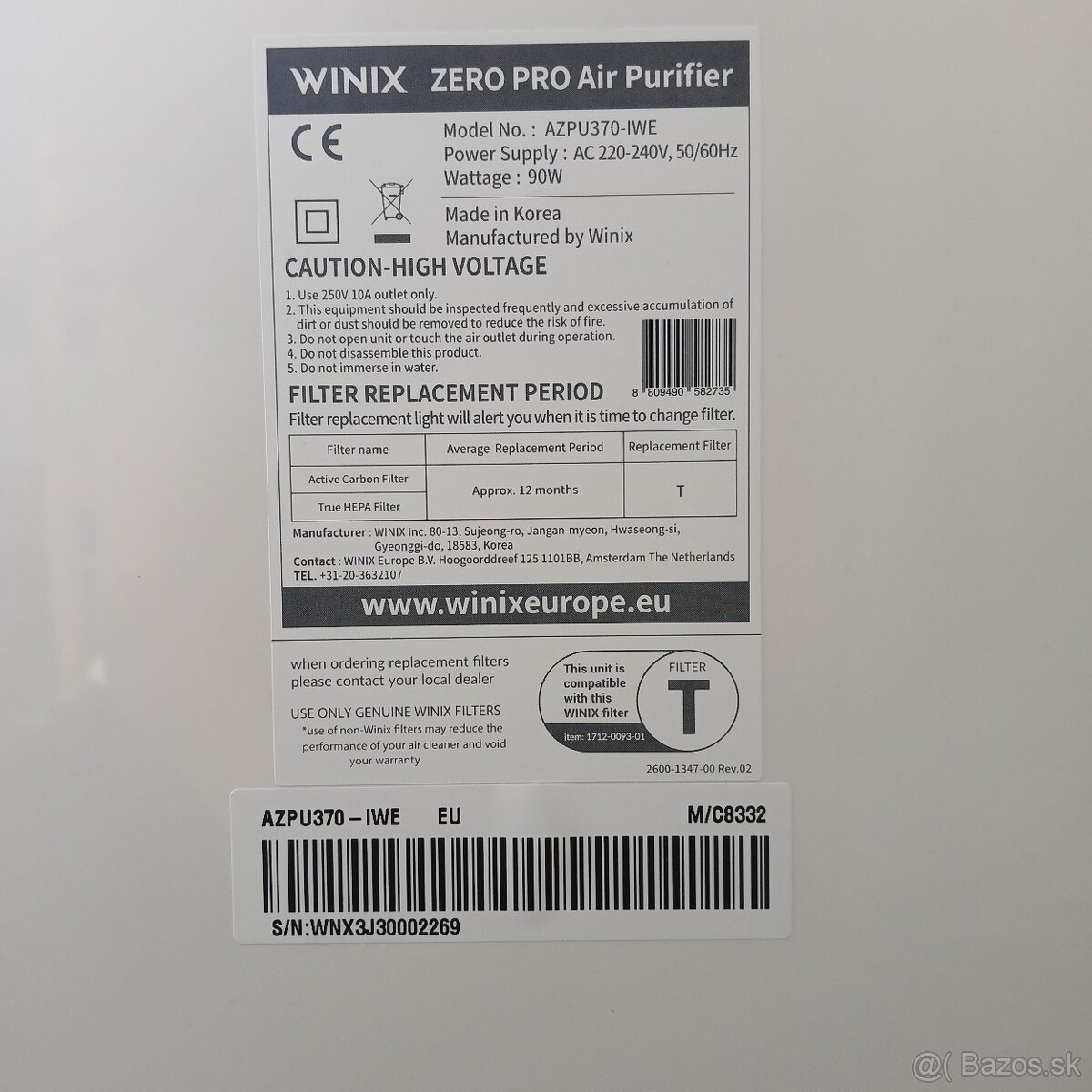 Čistička vzduchu WINIX - 4