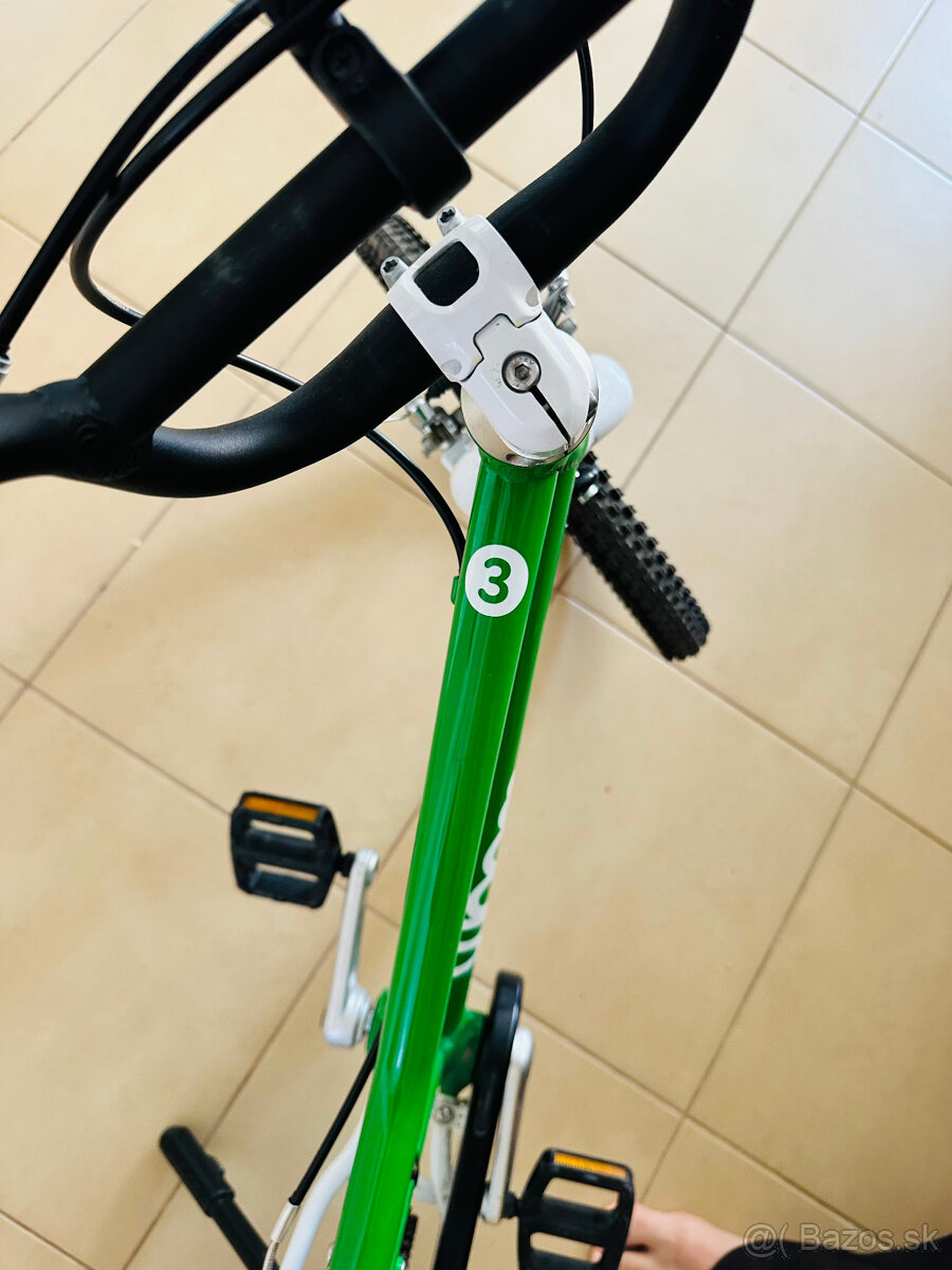 Bicykel Woom 3 zelený + originálny stojan - 4