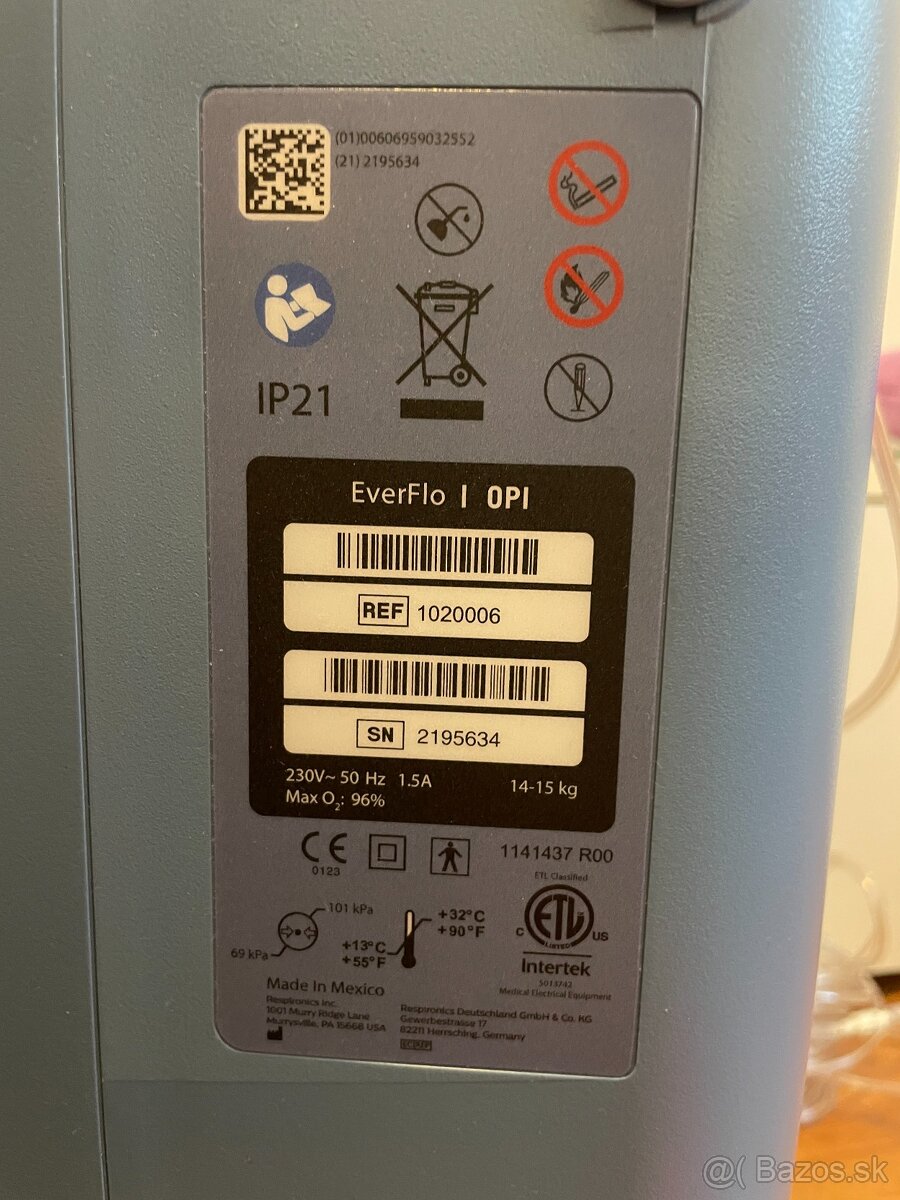 Kyslikovy pristroj Philips EverFlo - 4