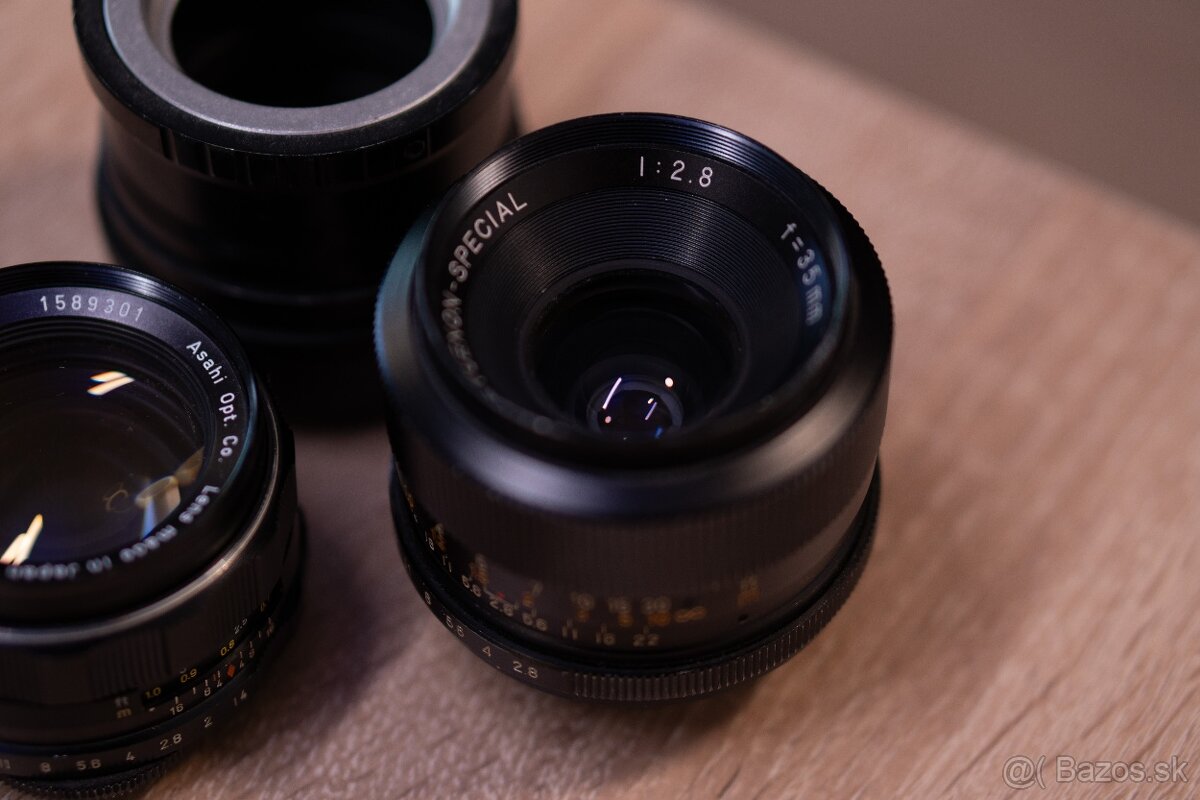 Starý objektív M42 - Revuenon-special 35mm f 2.8 - 4