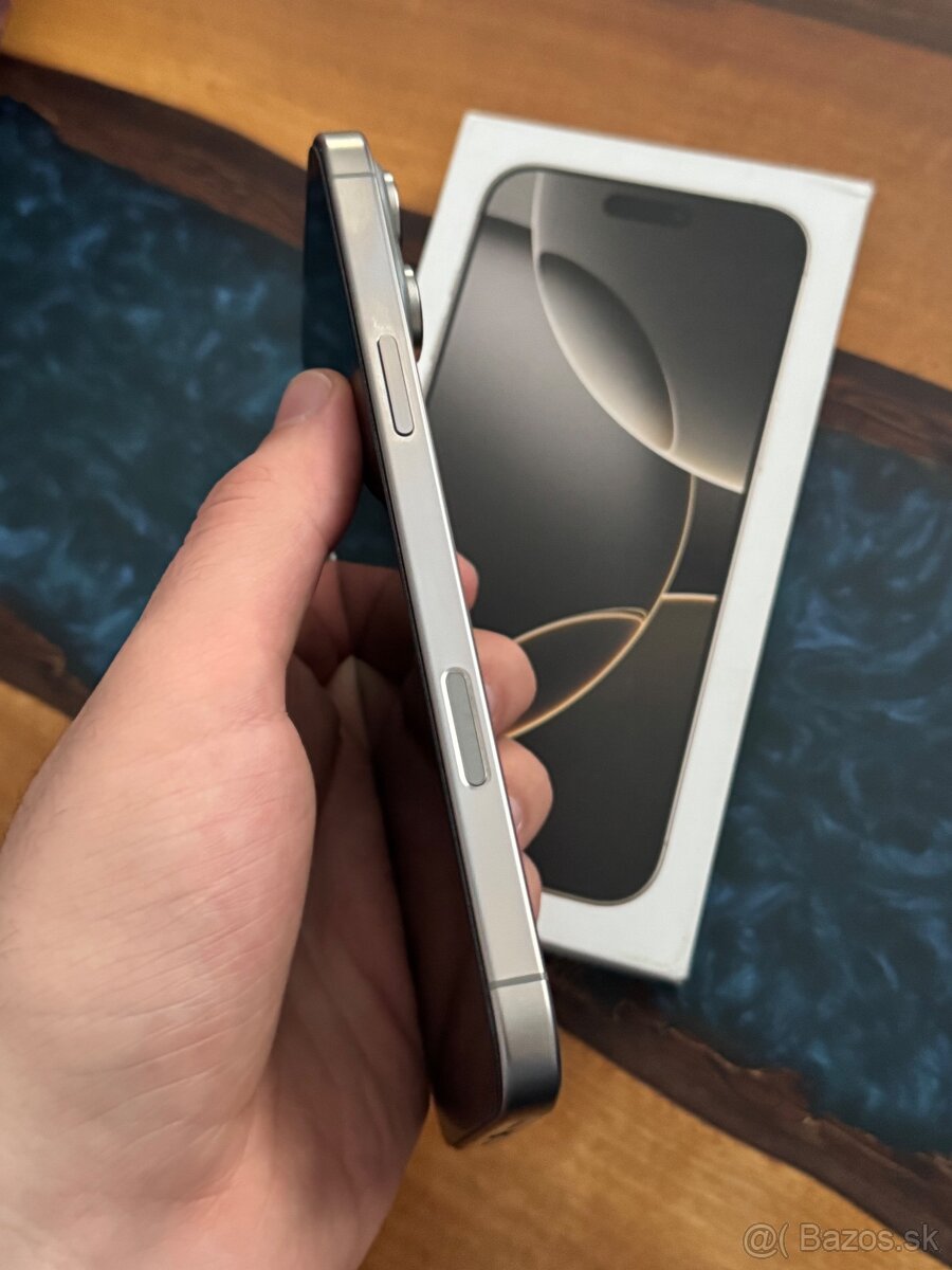 iPhone 16 Pro Max 256gb Natural 99% bateria top stav - 4