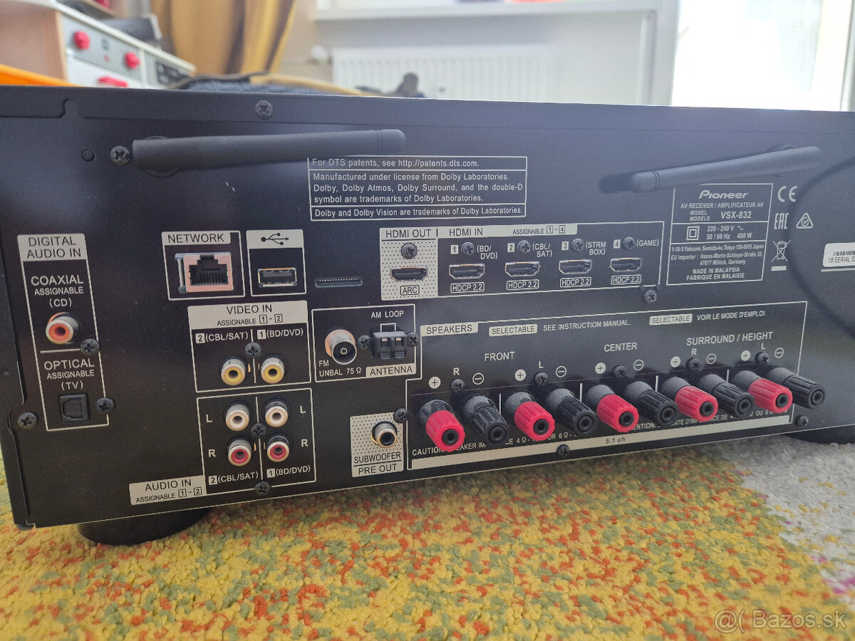 Predám AV receiver Pioneer VSX-832 - 4