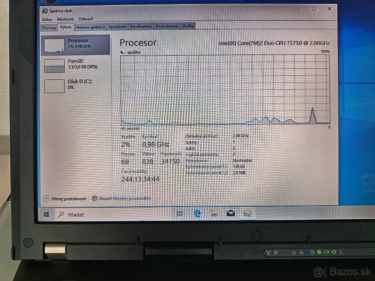 Predám notebook Lenovo Thinkpad R61i - 4