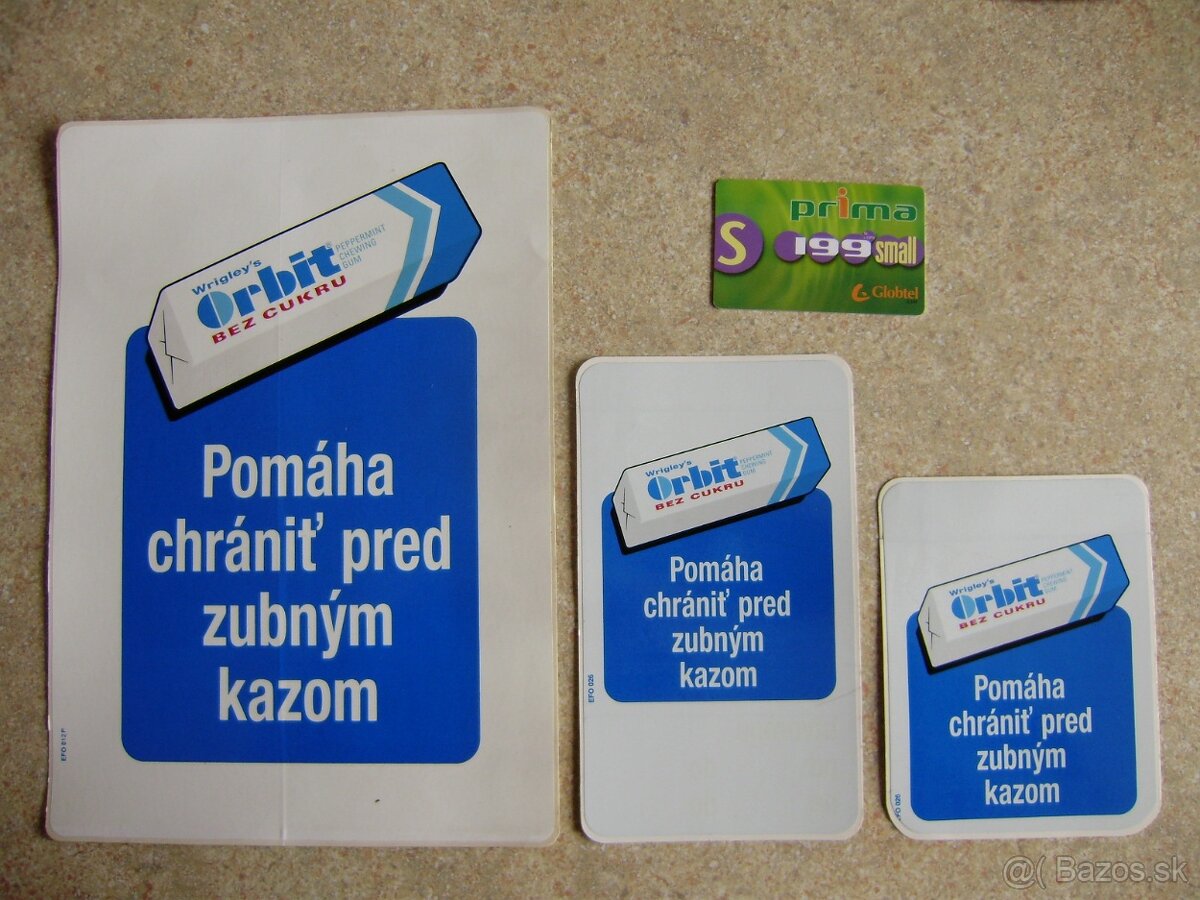 Predám, nálepky, žuvačky Wrigleys Spearmint, Orbit. - 4