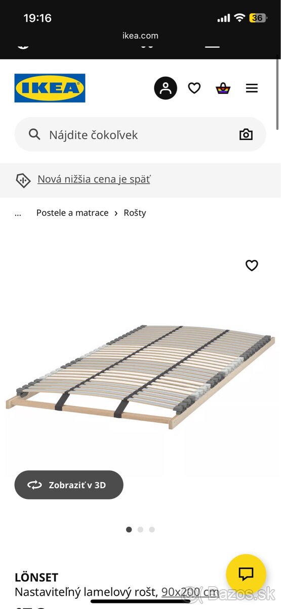 Nastavitelny lamelovy rost ikea - 4