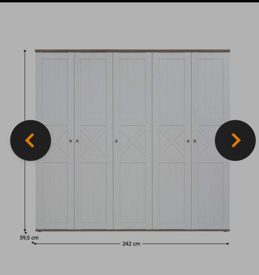 Šatníkova skriňa + komoda - 4