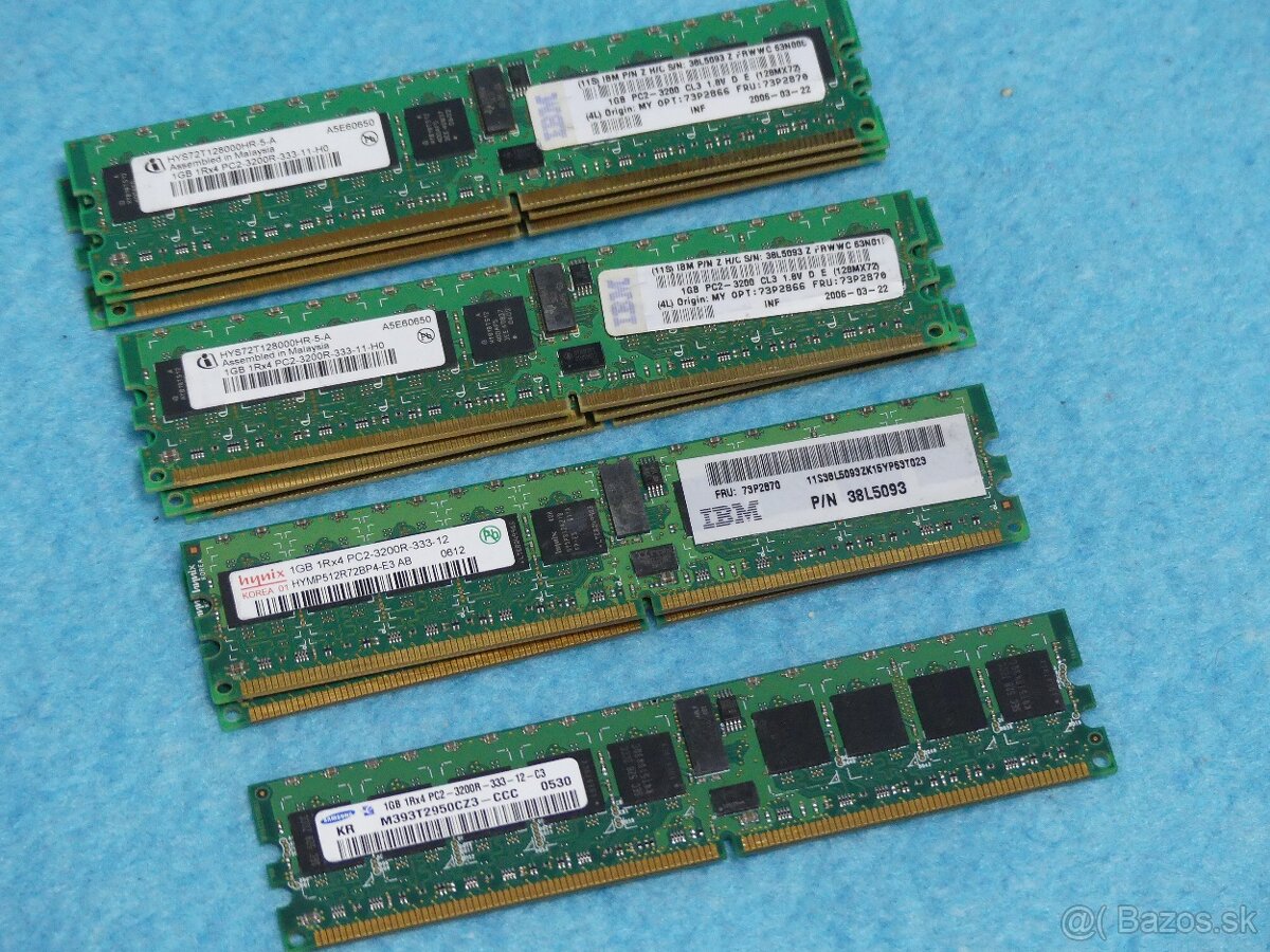 velka zbierka DDR1, DDR2, DDR3, server, jednotlivo aj spolu - 4