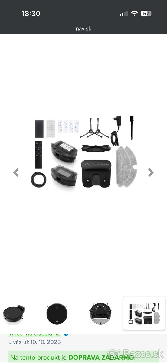 Predám robotický vysávač 2v1 v záruke - 4