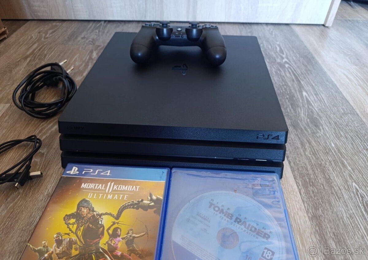 Sony PlayStation 4 1TB PRO + 1x ovládač A 2x hra PS4 - 4