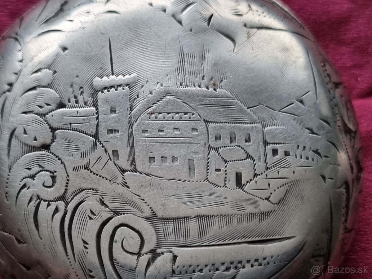 Veľké,strieborné vreckové hodinky. - 4