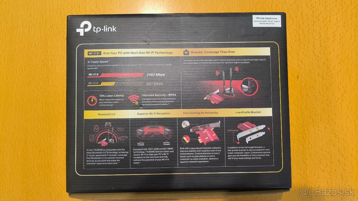 Adaptér PCIe WiFi 6 Bluetooth 5.0 TP-Link Archer TX3000E - 4