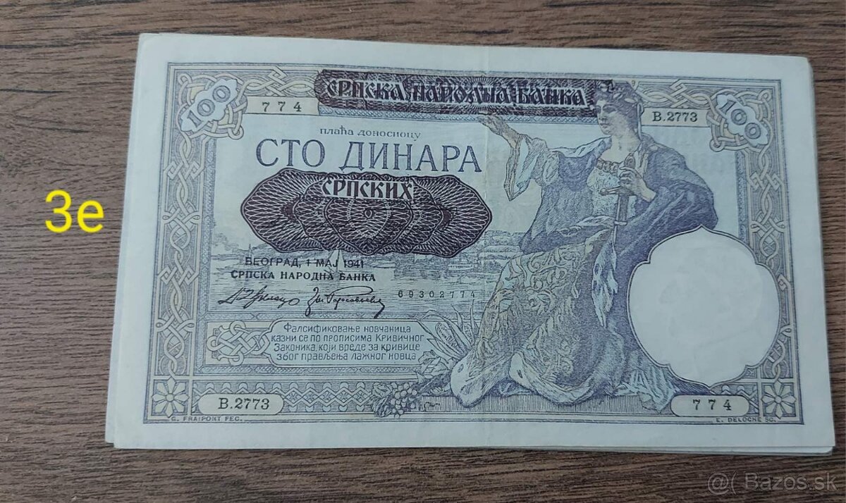 Srbske bankovky 2 - 4