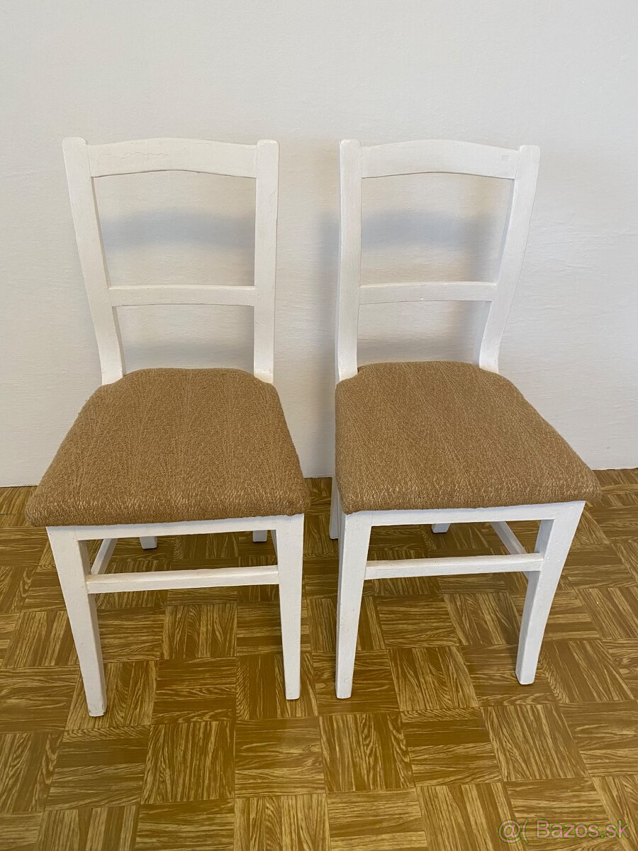 Dve masívne dubové stoličky - 4