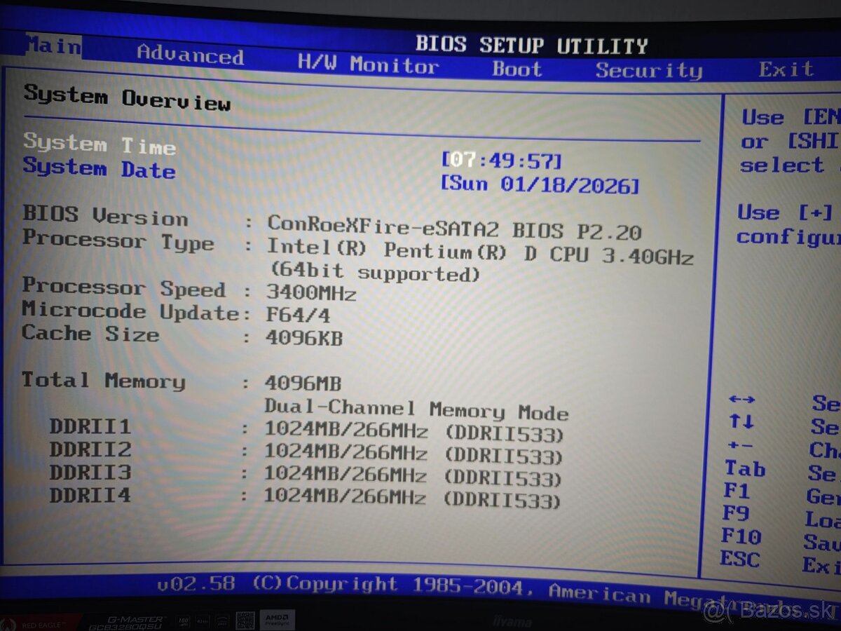 ASRock ConRoeXFire + Pentium D + 4 GB RAM - 4