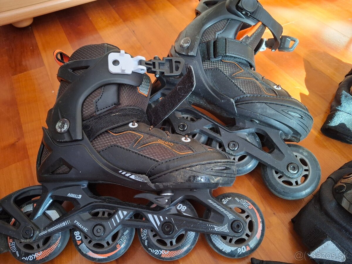 KORČULE OXELO veľ. 29-32 + chrániče veľ.M - 4