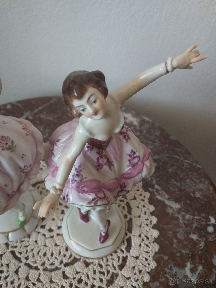 Porcelánové Baletky Volkstedt - 4