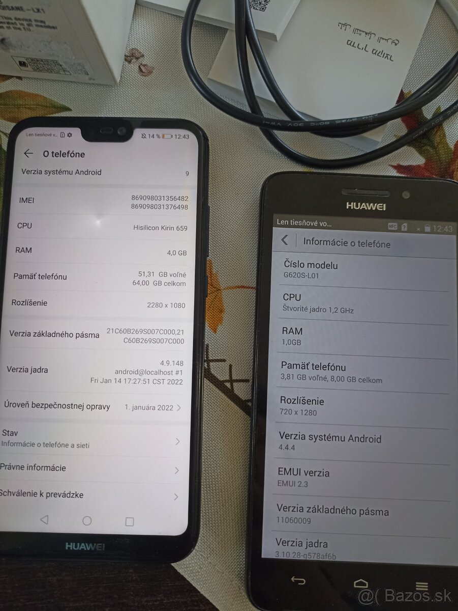 Huawei P20 Lite + Huawei Ascend - 4