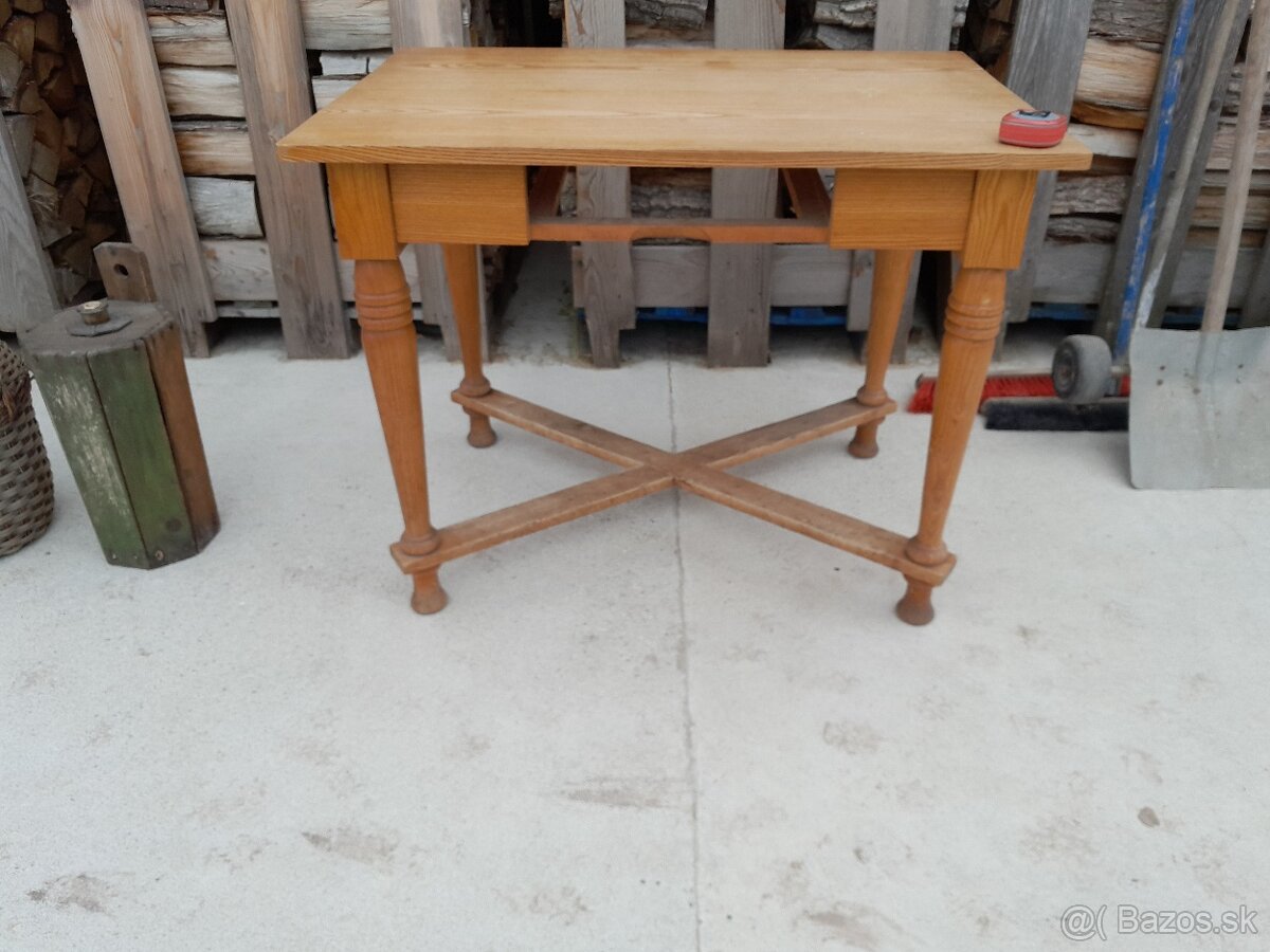 Predám vintage stôl, bez šuplíka - 4