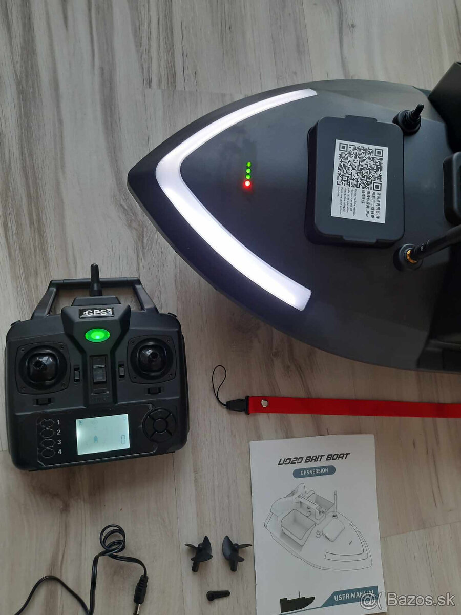 GPS zakrmovacia lodka - Zavazacia 12.000mAh 2Kg čierna ✅ - 4