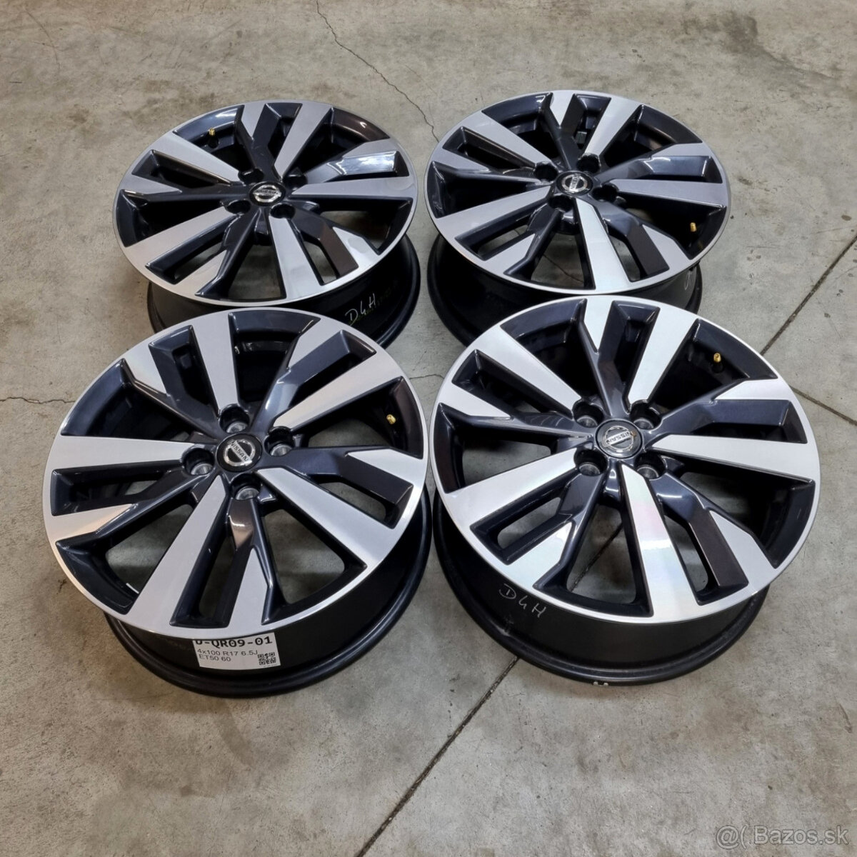 Hliníkové disky 4x100 R17 6,5J ET50 - 4