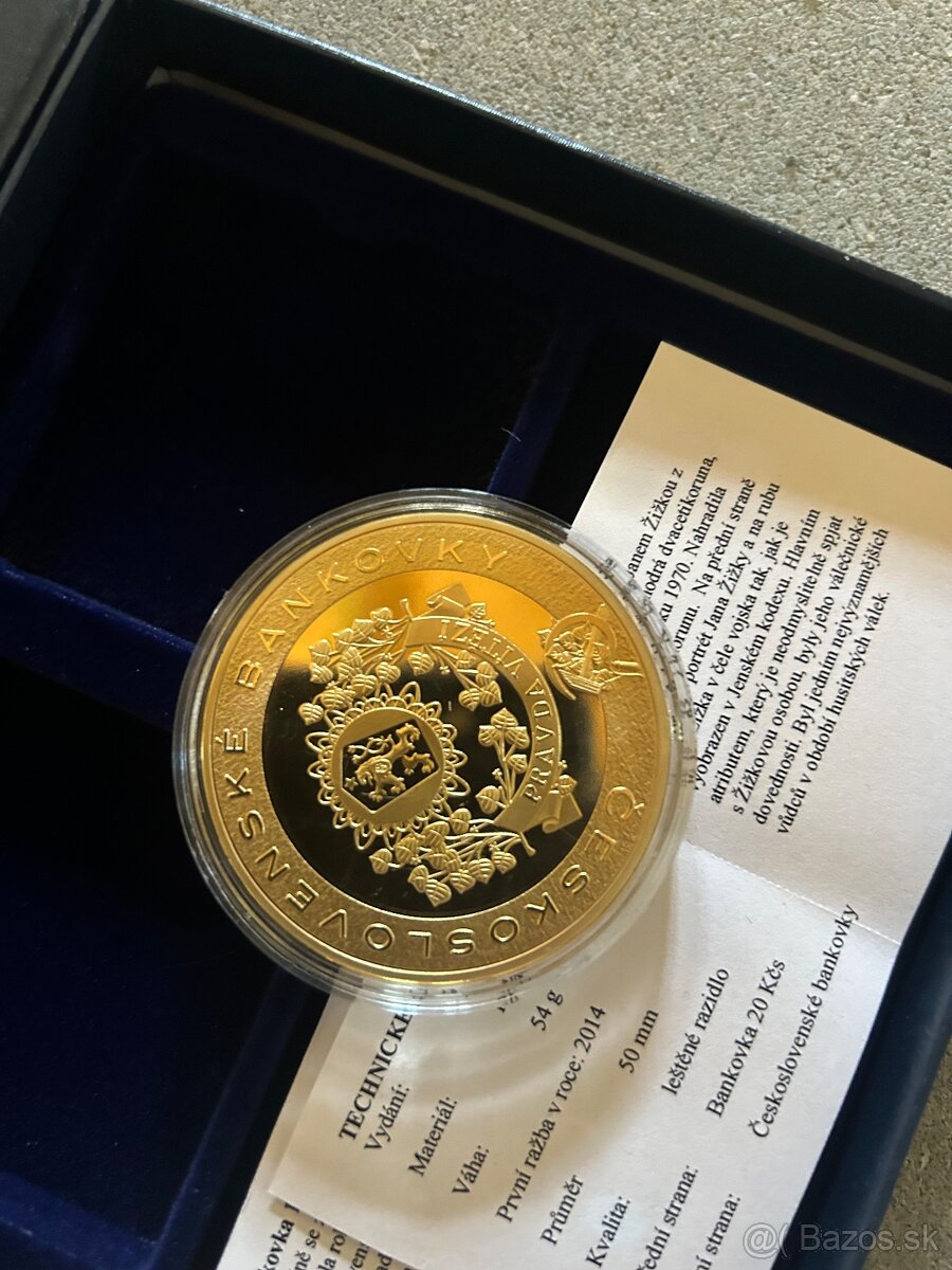 Sada medailí bankovky 100 - 20 ksč - 4
