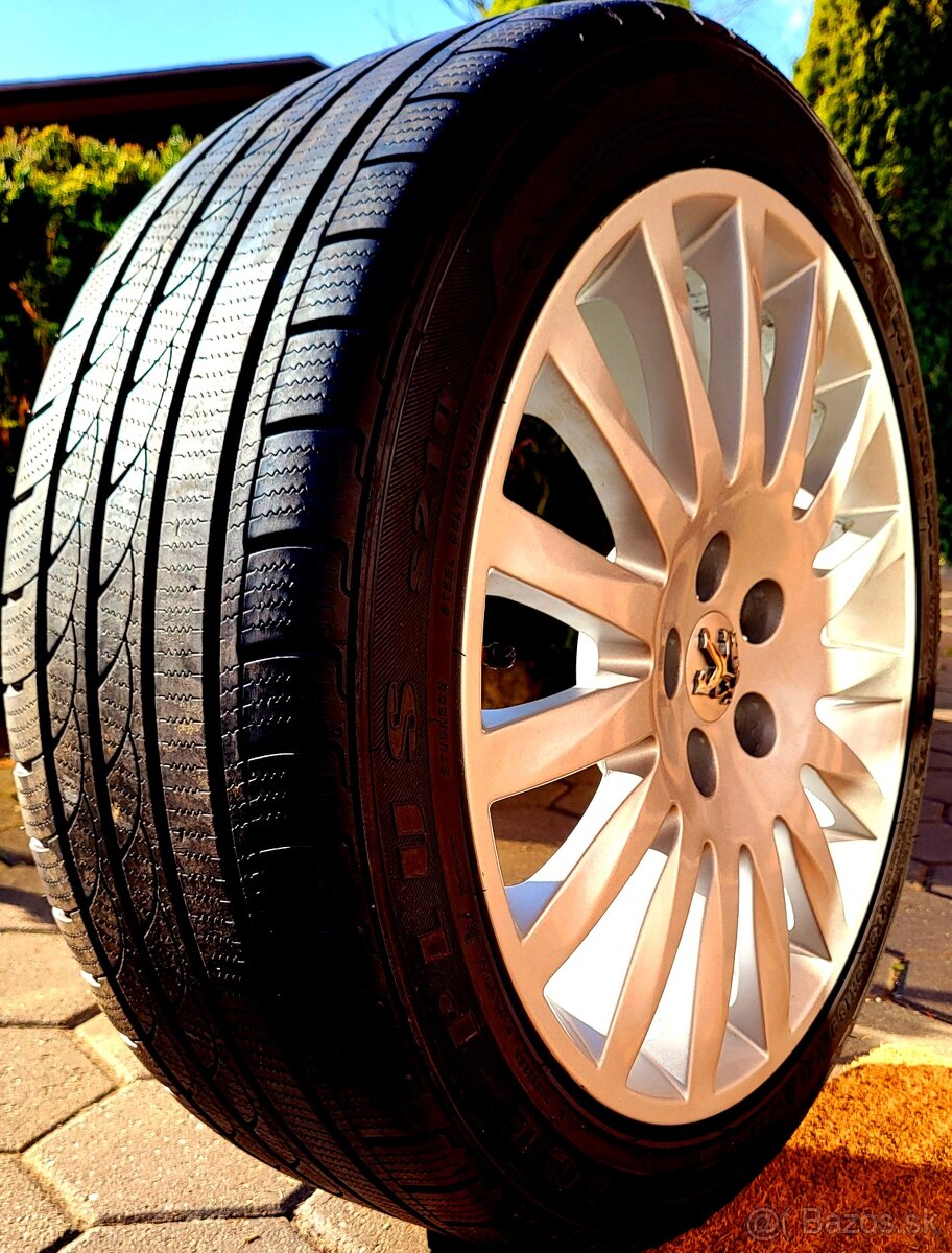 Alu R18 5x108 orig. PEUGEOT + zimné 225/45R18 - 4
